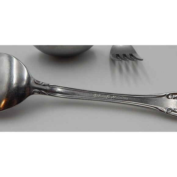 Reed & Barton Rebacraft La Femme Stainless Set Meat Fork Gravy Ladle Salad Fork - Picture 8 of 9